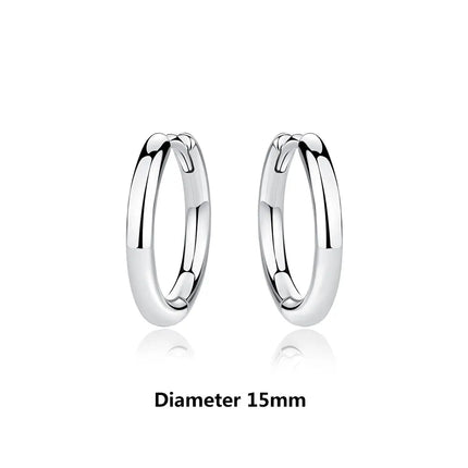 New 2026 Original 925 Sterling Silver Earrings For Women Piercing Hoop Love Heart Earings Rose Gold Wedding Gift Luxury Jewelry