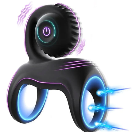 Vibrating Cock Ring Snail Vibe Clitoral Stimulator Penis Ring Sleeve Vibrator Couples Adult Sex Toys for Men Women
