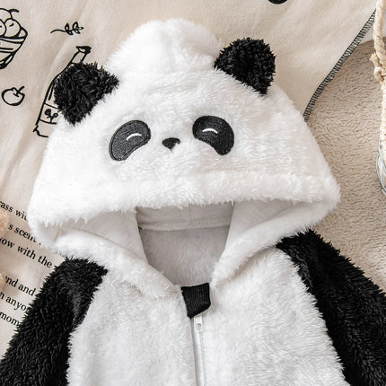 Panda Shaped Baby Romper | Autumn Winter Warmth Overload Adorable Outfit for Baby to Grab Attention While Having Fun