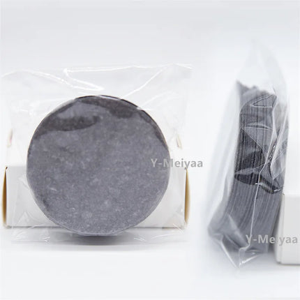 10/20/50PCS Black Round Facial Sponges Compressed Facial Cleansing Pad Natural Facial Cleansing Sponges Pads Exfoliating Sponges