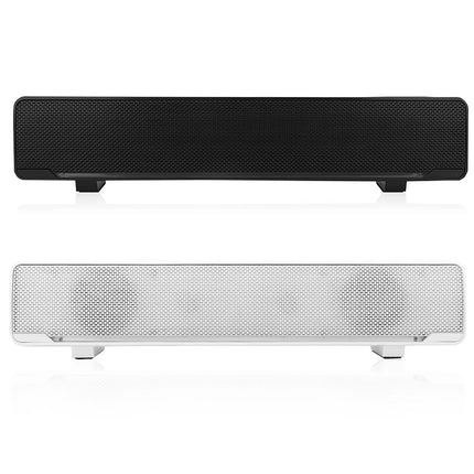 USB Wired Stereo Soundbar with Bass Surround Sound 3.5mm Input Jack For Computers and TVs 3.5mm Input Jack Soundbar