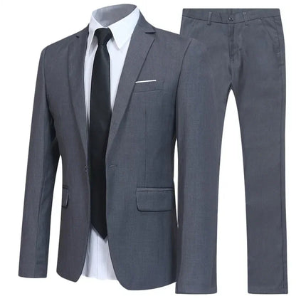 Suits For Men Wedding 2 Pieces Set Elegant Jackets Pants  Blazers Slim Fit Formal Outfit Fashion Business Classic 2025 Costume