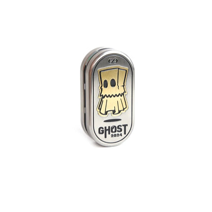 Ghost Tuning Fork EDC Card Pusher Zirconium Alloy Fidget Slider Office Stress Relief Toys Fidget Toys  For Adult Gift