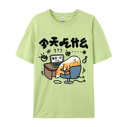 Funny Comic Cat Cotton Women's T-Shirts Cartoons Prints T-Shirts Soft O-Neck Oversize Short Sleeve Tops Summer Women's Clothes