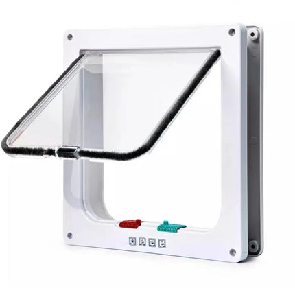 Pet Cat Door Hole Dog Door Hole Can Control Free Entry And Exit Pet Home Practical Two-way Door Safety Flap Door Pet Supplies