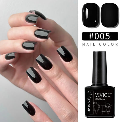 VIVIOU 12Solid Color Nail Polish Phototherapy Glue Set Professional Nail Shop Special Kit Nail Art Semi Permanent UV LED Gel Kit