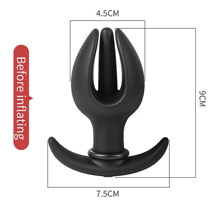 Super Long 5 Beads Inflatable Anal Plug Silicone Column Expandable Big Butt Plug Dildo Pump Ass Dilator BDSM Sex Toy for Couples