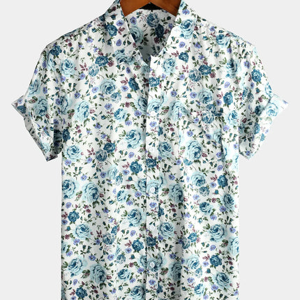 Mens Striped Casual Holiday Short Sleeve Orange Summer Button Down Shirt Hawaiian Shirt Summer Spring Lapel Button Down