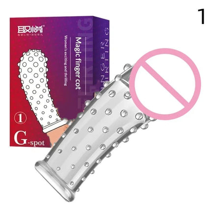 【AD】Silicone Finger Sleeve No Vibrators G Spot Orgasm Massage Clitoris Stimulator Masturbators Anal Sex Toys For Woman beginner