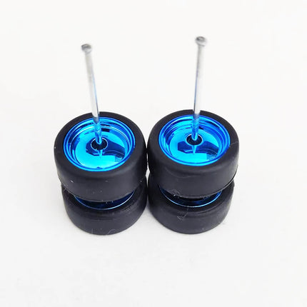 1/64 Mini Car Wheels 11mm Tires Tyres 1:64 Model Cars Rims Mirror Disc Claw Shape For Hot Wheel/Matchbox/Domeka