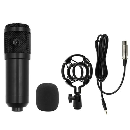 Professional BM800 Condenser Microphone Kit V8Sound Card Set Audio Mixer Live Podcast Equipment Bundle Streaming AudioSmartphone