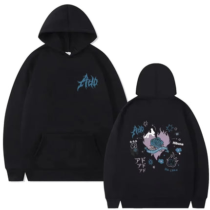 Ado World Tour 2026 Hibana Printed Hoodie Men Women Clothing Fashion Japanese Style Pullover Man Unisex Long-sleeved Sweatshirt