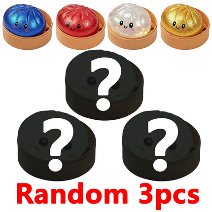 High Quality Simulation Flash Dumpling Pressure Ball Slow Rebound Soft Pinch Decompression Baozi Modeling Stress Relief Toy Gift