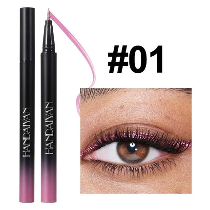 Pearlescent Eyeliner Stick Pen Glitter Eyes Shadow Waterproof Quick-dry Gold Eye Liner Shiny High-gloss Cosmetics Beauty Makeup