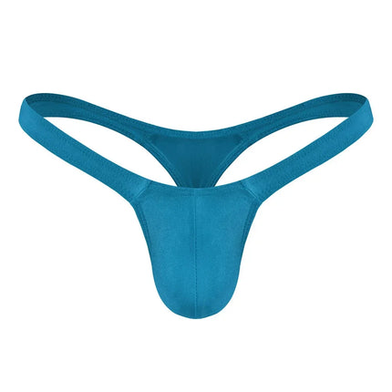Sexy Solid Color Thongs Low-Rise Simple T-Back Thong Bluge Pouch Briefs G-String Bikini Underwear Man Thong For Men