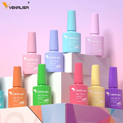 7.5ml Venalisa TPO FREE HEMA FREE Gorgeous Color Nail Gel Polish Long Wear Soak Off UV LED Gel Varnish Nail Manicure Gel Varnish