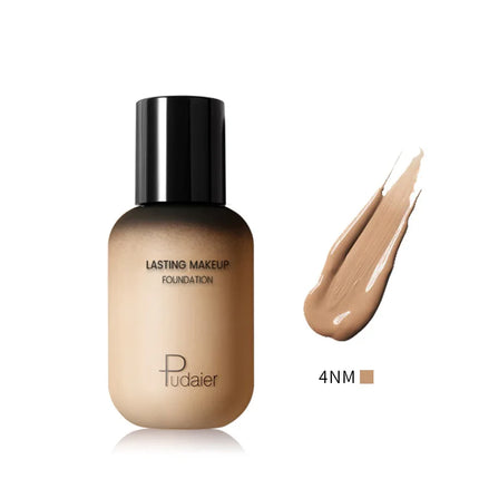 Wheat Color Liquid Foundation European And American Makeup Base Tanning Yellow Black Skin Waterproof White Foundation Cosplay
