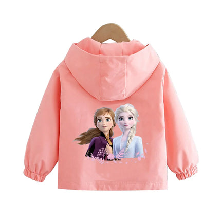 Children's Mickey Hooded Jacket 1-10 Years Autumn Boy's Windbreaker Zipper Hoodie Baby Boys Birthday Present Jacket Cosplay Coat
