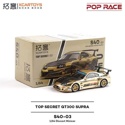 POP RACE 1:64  MAZDA RX7 RE AMEMIYA WIDE BODY Porsche 992 Stinger GTR Alloy Die-Casting Car Model Collection Gift