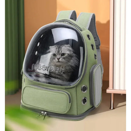 Pet Cat Carrier Bag Outdoor Travel Backpack for Cats Small Dogs Breathable Cat Carrying Bag Pet Supplies Transparent
