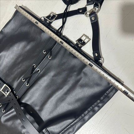 Arm Binder Glove Sleeves,Behind Back Bondage Armbinder,BDSM Leather Handcuffs Straight Jacket,Sex Toys For Couples