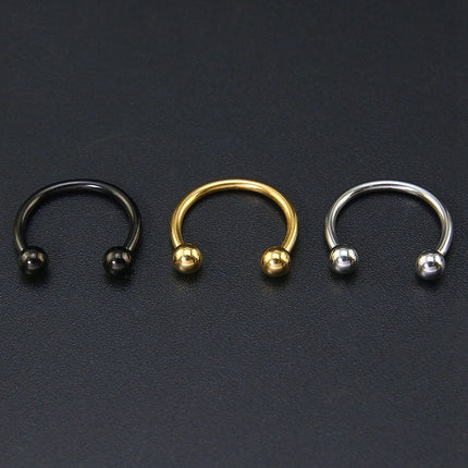 1 PC 316L Stainless Steel Nose Ring 14G 16G Nose Piercings Helix Ear Piercing Women Men Septum Rings Body Piercing  Jewelry