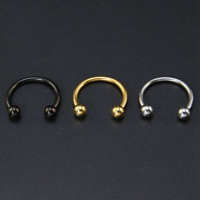 1 PC 316L Stainless Steel Nose Ring 14G 16G Nose Piercings Helix Ear Piercing Women Men Septum Rings Body Piercing  Jewelry