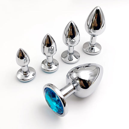 Anal Plug 5 Size Crystal Anal Plug Stimulator Anal anal massage dilatancy toys g-point massage sexual wellness adult pleasure