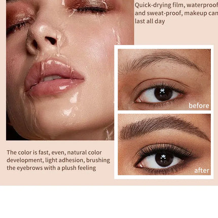 1PCS Three Color Eyebrow Dye Quick Drying Film Forming Waterproof And Sweat Proof Color Long Lasting And Not Easy To Fade