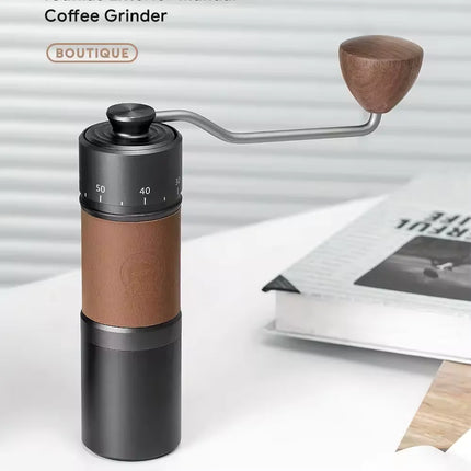 Upgrade Manual Coffee Grinder CNC Professional Stainless Steel Adjustable Manual Burr Coffee Bean Grinding 30g Capacity