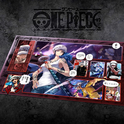 60*35cm Anime One Piece OPCG GAME Card PlayMat Comic Series New Four Emperors Teach Shankusu Buggy Luffy Chopper Collection Toys