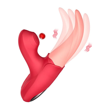 Pink Tongue Rabbit Stimulator 360 Degree Swing Design 9 Licking 9 Vibration Modes Soft Silicone USB Charging Private Sex Toy 18+
