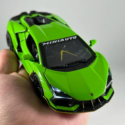 1:32 Lamborghini Revuelto Supercar Alloy Metal Diecast Model Car High Simulation Collectibles Children Toy Cars Sound And Light
