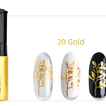 47/41/31/20/10pcs Nail Stamping Polish 7ml Black White Gold Colorful Nail Polish Varnish Art Printing Polish Kit for Template