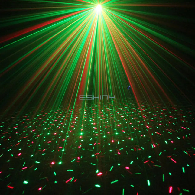 Rechargeable Mini R&G Firefly Laser Disco Light Full Stars Projector DJ Dance Bar Party Xmas Stage Effect Decoration Lamp YB