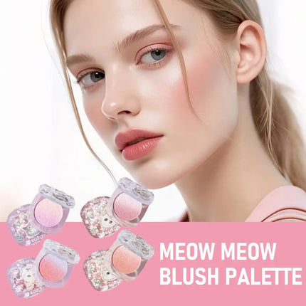 Powder Blusher Soft Matte Fog Cheek Blush Long Lasting Pigmented Natural Velvet Trending Aesthetic Blusher Cosmetics