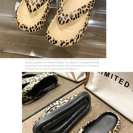 2025 Women Plaid Thong Flip Flops Summer Thick Platform Slides Ladies Non Slip Clip Toe Slippers Soft Casual Outdoor Beach Shoes