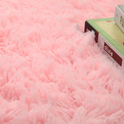 Gradient Silk Wool Bedside Rug Children's Room Living Room Bedroom Non-slip Machine Washable Not Easy To Shed Carpet