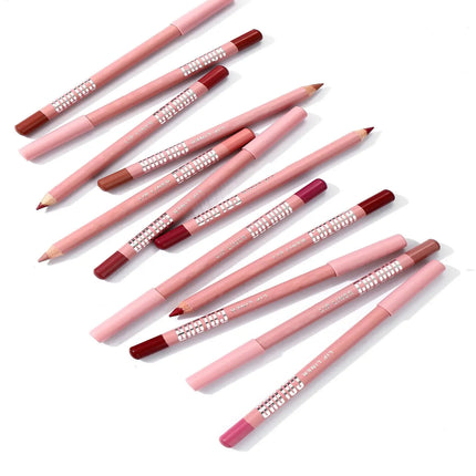 12pcs Lip Liner Pencil Set Long Lasting Matte Natural Creamy Cosmetics Lip Liner Kit Luxury Matte Lip Liner Lip Contour Lipstick