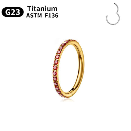 1/10PCS G23 Titanium ASTM F136 Pierced Set Hoop Nose Ring Earring Wome Jewelry Nasal Septum Cartilage Hinge Pitch Nose Ring Lip