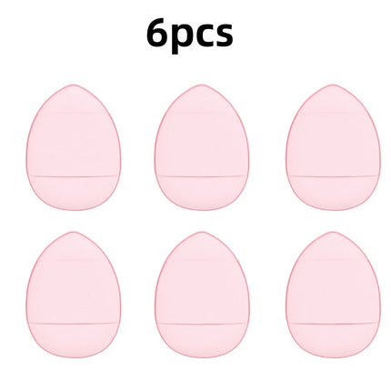 6Pcs Mini Finger Puff Foundation Small Air Cushion Powder Sponge Face Concealer BB Cream Cosmetic Applicator Makeup Tools