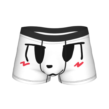 Men Boykisser Silly Cat Boxer Briefs Shorts Panties Soft Underwear Cartoon Furry Male Funny Plus Size Underpants