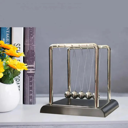 Home Decor Newton's Cradle Metal Pendulum Educational Physics Toy Kinetic Energy Office Stress Reliever Ornament2025new