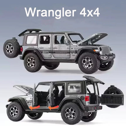 1:32 Alloy Wrangler 4x4 G63 Toys Cars Models Doors Opened SUV with Light Sound Off-road Vehicles for Boyfriend Festival Gifts