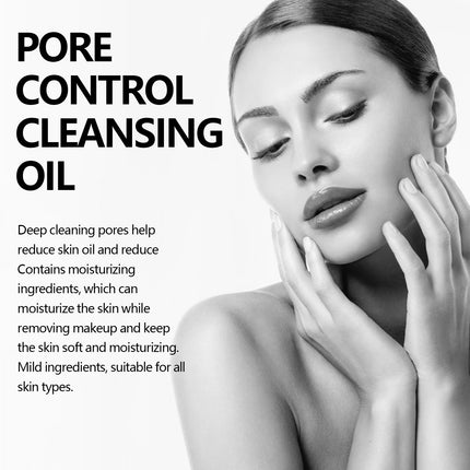 Cleansing Oil Blackhead Remover Acnes Shrink Pores Deep Cleanser Oil Control Gentle Exfoliation Soften Skin Makeup Removal Oil ﻿