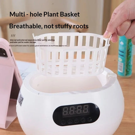 Ai Intelligent Flowerpot Automatic Watering Nutrient Supply Phone Remote Control Desktop Decor Creative Gift