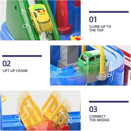 Children's Rail Car Toy Car Challenge Adventure Rail Car Toy Set Parent Child Interactive Toy