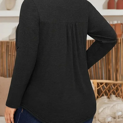 Plus Size Summer 1XL-5XL Women's Fashionable Solid Color Square Neck Blouse Ladies Casual Summer Solid Color Blouse Shirt Tops