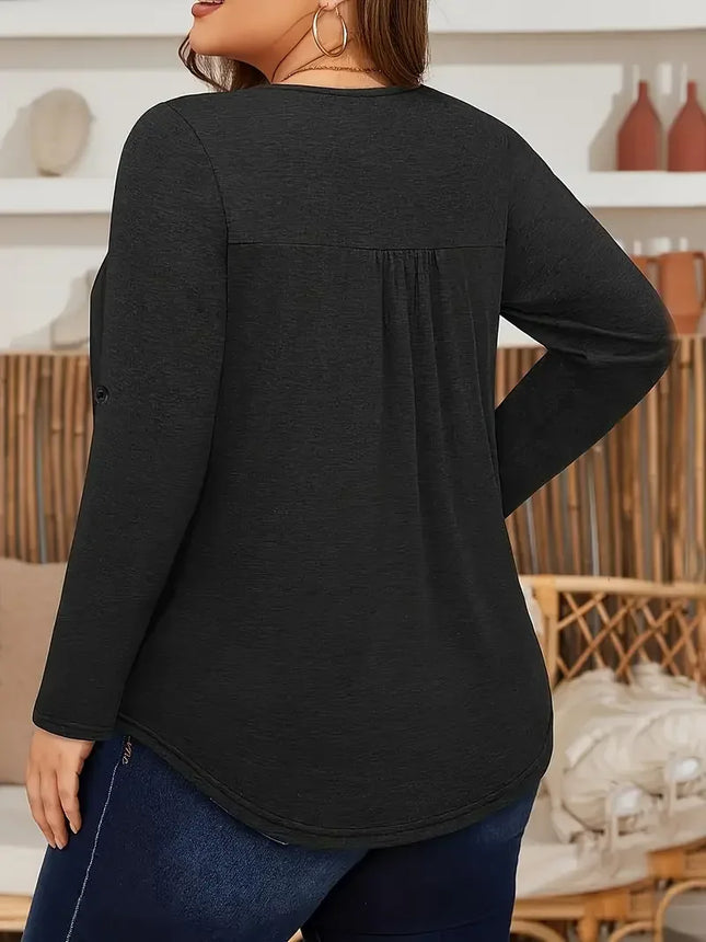 Plus Size Summer 1XL-5XL Women's Fashionable Solid Color Square Neck Blouse Ladies Casual Summer Solid Color Blouse Shirt Tops