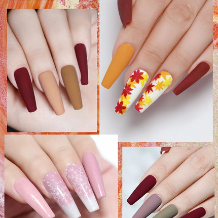 Arte Clavo 15ML Red Brown Color Gel Nail Polish Autumn Winter Nail Art Gel Nail Supplies Semi Permanent Soak Off UV Gel Varnish